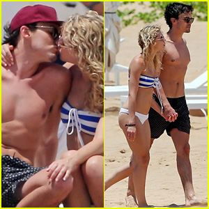 Tyler Blackburn Kisses Girlfriend During Romantic Beach Rendezvous in Maui!