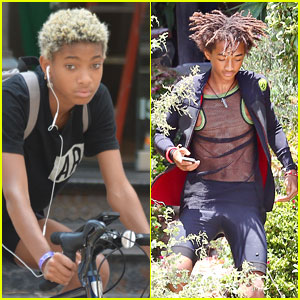 Willow Smith Takes a Bike Ride While Jaden Does a Photoshoot!