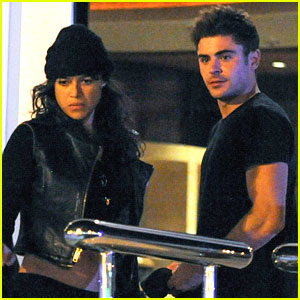 Zac Efron Spends Time with Michelle Rodriguez in Spain