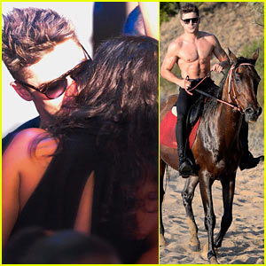 Zac Efron & Michelle Rodriguez Kiss & Dance During Italian Vacation - New Photos Here!