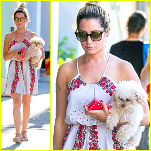 Ashley Tisdale Makes It A Mommy & Me Day With Pup Maui
