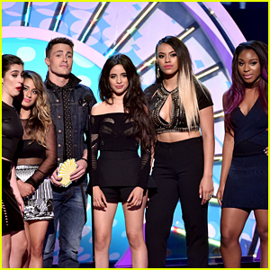 Fifth Harmony Presents with Colton Haynes at Teen Choice Awards 2014