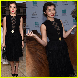 Hailee Steinfeld Makes New Llama Friends at Beyond Hunger