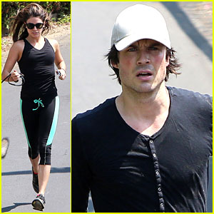 Ian Somerhalder & Nikki Reed Go Hiking with Their Dogs!