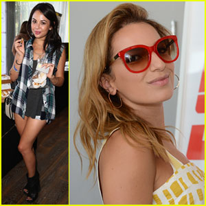 Janel Parrish & Vanessa Lengies Are Two Cool Cuties at Kari Feinstein's Style Lounge!