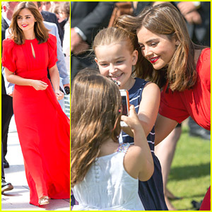 Jenna Coleman Takes Cute Selfies With Young Fans At 'Doctor Who' Premiere!