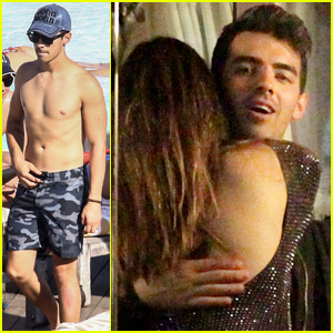 Joe Jonas Relaxes Shirtless Poolside Before Hanging with Brazilian Actress Giovanna Lancellotti