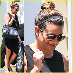 Lea Michele Shows Off Her Dark Side in All Black!