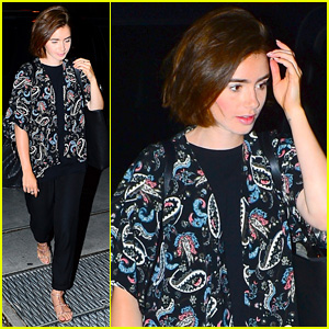 Lily Collins Says to 'Follow the Happiness'