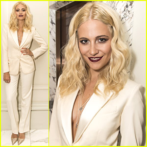 Pixie Lott Wows In Sultry Suit & Dark Lips For Her Album Launch Party
