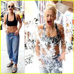 Rita Ora Accepts the Ice Bucket Challenge - Watch Now!