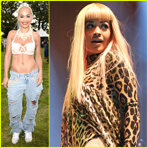 Rita Ora Gets Cheetah-licious at V Festival 2014