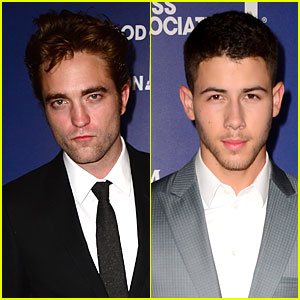 Robert Pattinson & Nick Jonas Dress to the Nines at HFPA Grants Banquet