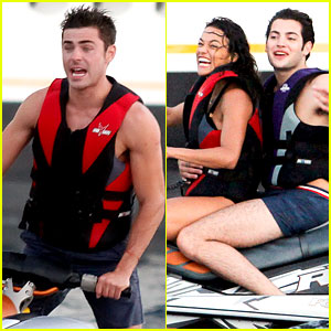 Zac Efron Goes Jet Skiing with Michelle Rodriguez in Spain!