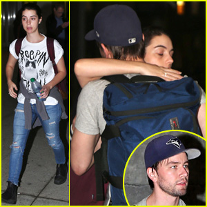 Reign's Adelaide Kane & Torrance Coombs Hug It Out at the Toronto Airport