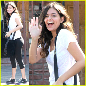 Bethany Mota Has Sunday Funday At 'DWTS' Practice With Derek Hough