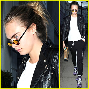 Cara Delevingne Heads Home After a Long Day!