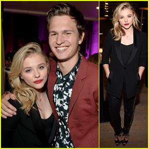 Chloe Moretz Reunites with 'Carrie' Co-Star Ansel Elgort at TIFF Party!