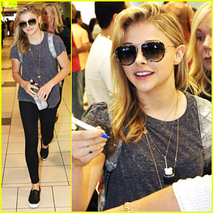 Chloe Moretz Arrives In Toronto Ahead of 'The Equalizer' Premiere