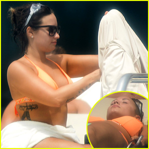 Demi Lovato Displays Her Fabulous Bikini Body in Miami