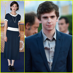 Freddie Highmore & Astrid Berges-Frisbey Hit the Deauville American Film Festival 2014