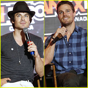 Ian Somerhalder & Stephen Amell Bring Handsome to FanExpo 2014!
