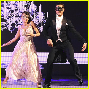 Janel Parrish & Val Chmerkovskiy Disguise Their 'DWTS' Foxtrot - See the Pics!