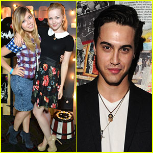 Jennette McCurdy & Dove Cameron Buddy Up at Art of Elysium!