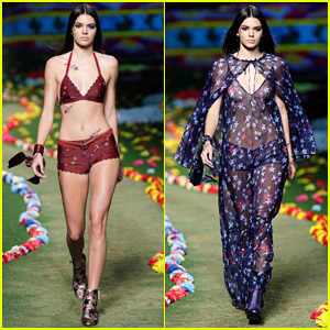 Kendall Jenner Sports Temporary Tattoos on 'Tommy Hilfiger' Runway