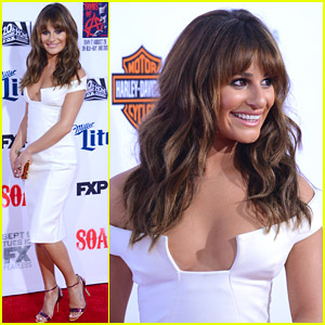 Lea Michele Sizzles At 'Sons Of Anarchy' Premiere