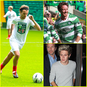 Louis Tomlinson Heads to a Charity Soccer Match After Niall Horan's 21st Birthday Party!