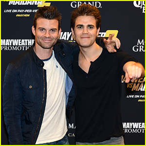 Paul Wesley & Daniel Gillies Keep the Bromance Alive at Vegas Fight