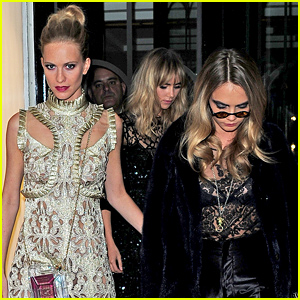 Suki Waterhouse & Cara Delevingne Hit the Town with Poppy in London!