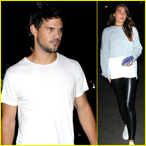 Taylor Lautner Brings a Friend to the Drake Concert