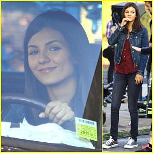 Victoria Justice is Happy to Be Behind the Wheel On 'Eye Candy' Set!