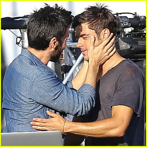Zac Efron & Wes Bentley Get Wrapped Up In the Moment On 'We Are Your Friends'!