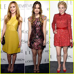 Bella Thorne & Liana Liberato Meet Up at Elle Women in Hollywood Celebration