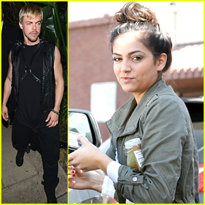 Derek Hough Hits Up Halloween Party After Dancing With Bethany Mota