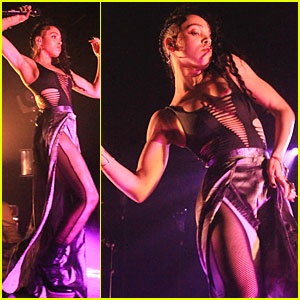 FKA twigs Flaunts Toned Arms During Concert in London