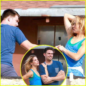 Jonathan Bennett & Allison Holker Take Their DWTS Practice To The Rooftop