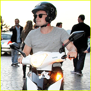 Josh Hutcherson Takes in the Sights of Rome On His Motorbike!