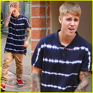 Justin Bieber Sucks on a Lollipop While Leaving Doctor's Appointment