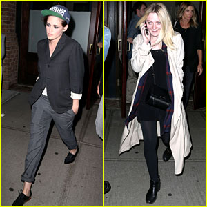 Kristen Stewart & Dakota Fanning Have a 'Twilight' Reunion in NYC!