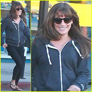 Lea Michele Gets to Her Car Before Tow Truck Does