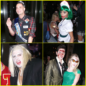 Mark Salling & Ashley Madekwe Party it Up for Halloween