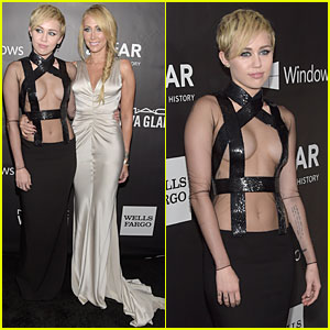 Miley Cyrus Brings Mom Tish to amfAR LA Inspiration Gala