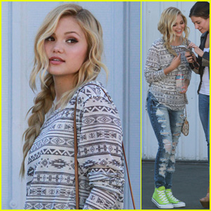 Olivia Holt Gets Ready for WallFlower Jeans Shoot