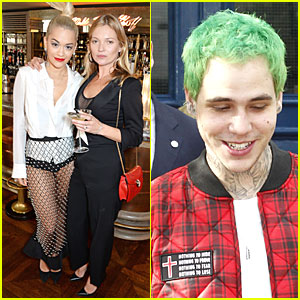 Rita Ora & Green Haired Boyfriend Ricky Hilfiger Hit Kate Moss Launch