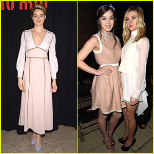 Shailene Woodley & Hailee Steinfeld Bring Young Hollywood to Miu Miu Fashion Show