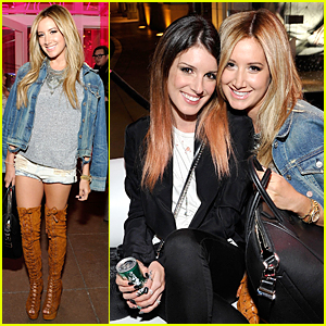 Ashley Tisdale & Shenae Grimes Meet Up at Revolve Pop-Up Launch